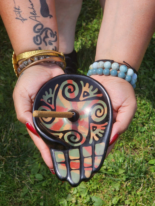 Sacred Hand Incense Holder